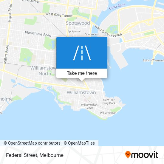 Federal Street map