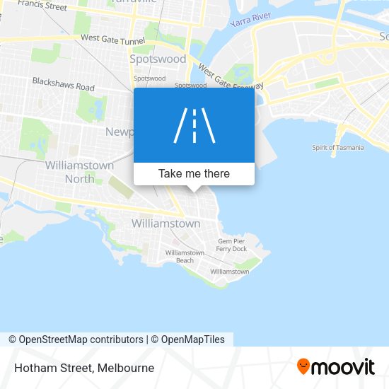 Hotham Street map