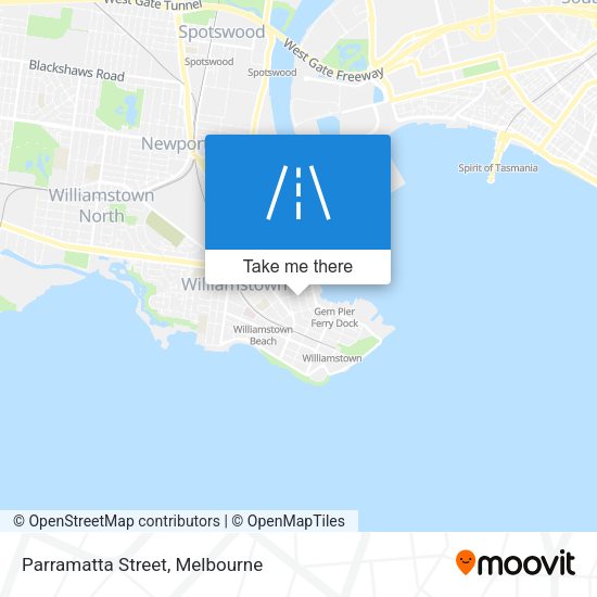 Parramatta Street map