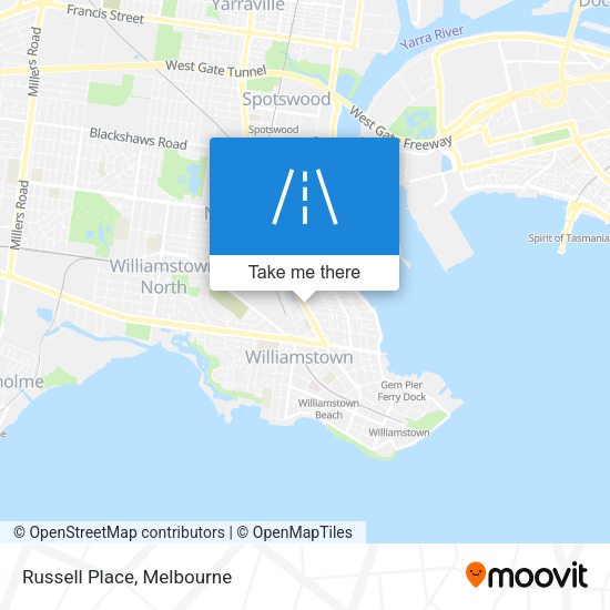 Russell Place map