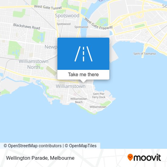 Wellington Parade map