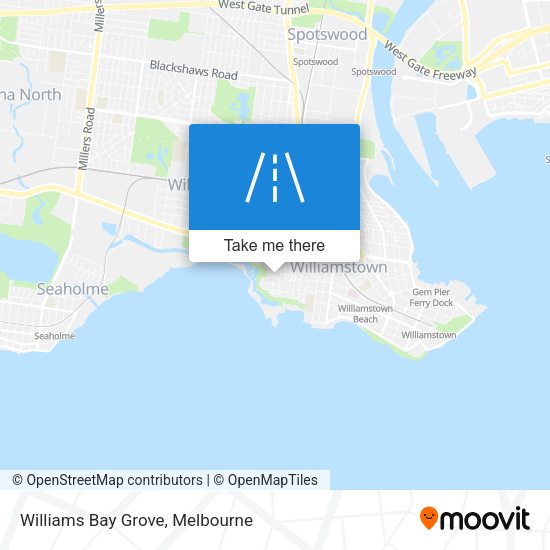 Williams Bay Grove map