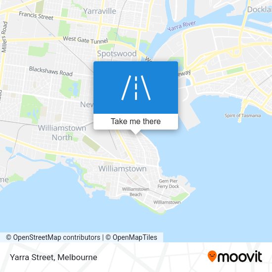 Yarra Street map