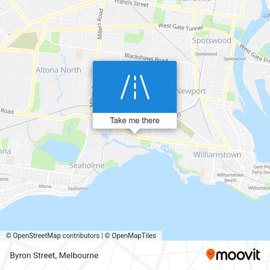 Byron Street map