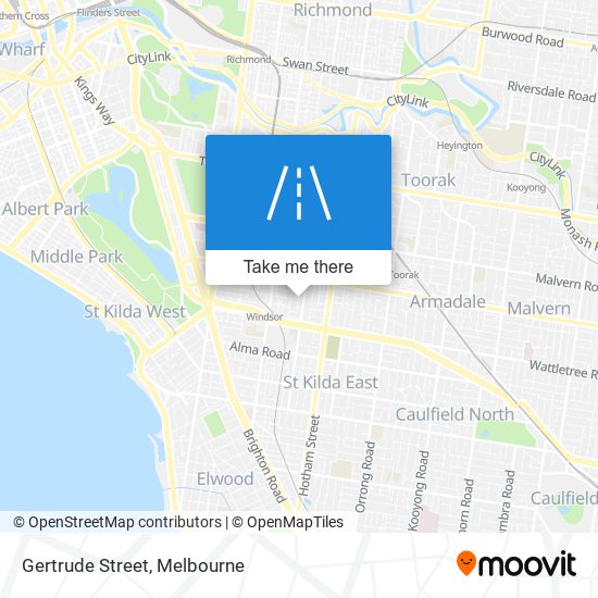 Gertrude Street map