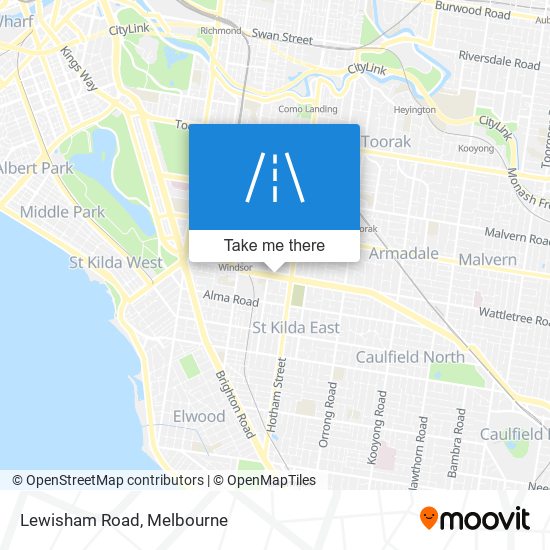 Lewisham Road map