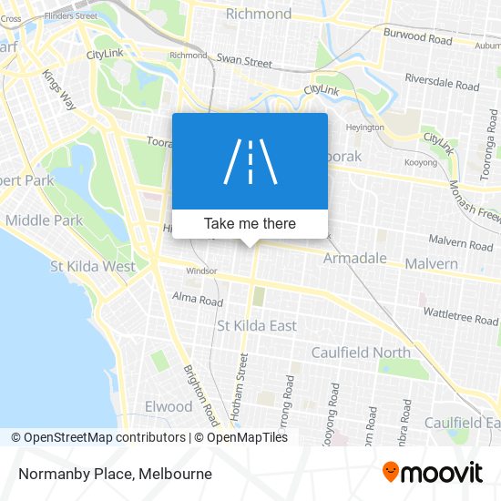 Normanby Place map