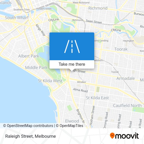 Raleigh Street map