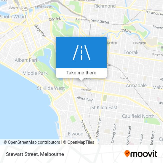 Stewart Street map
