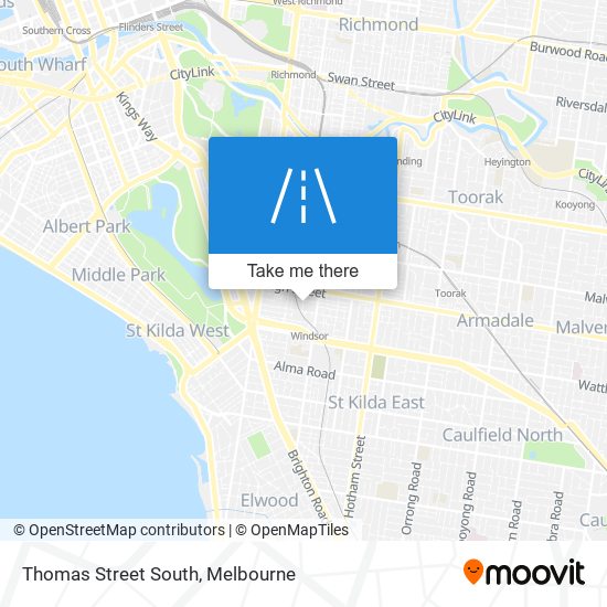 Thomas Street South map