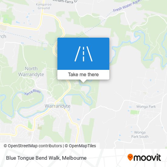 Blue Tongue Bend Walk map