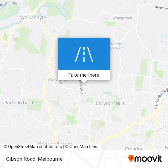 Gibson Road map