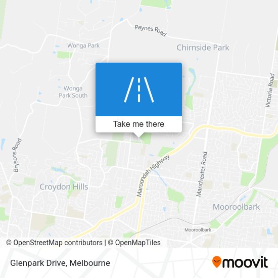 Glenpark Drive map