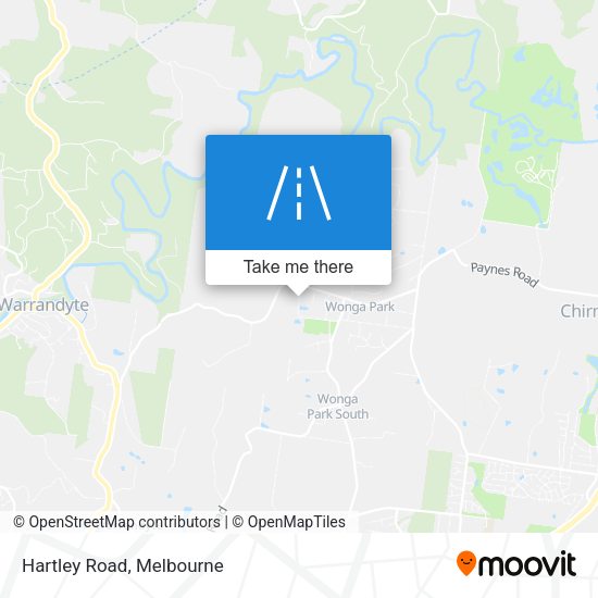 Hartley Road map