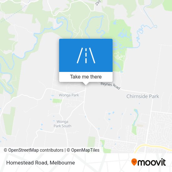 Homestead Road map