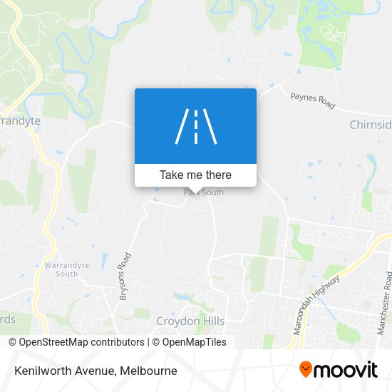 Kenilworth Avenue map