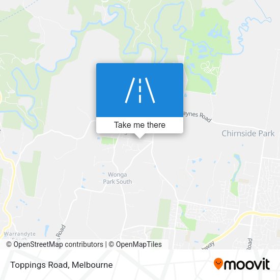 Toppings Road map
