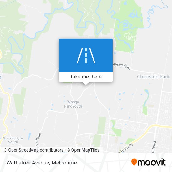 Wattletree Avenue map