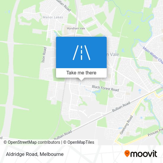 Aldridge Road map