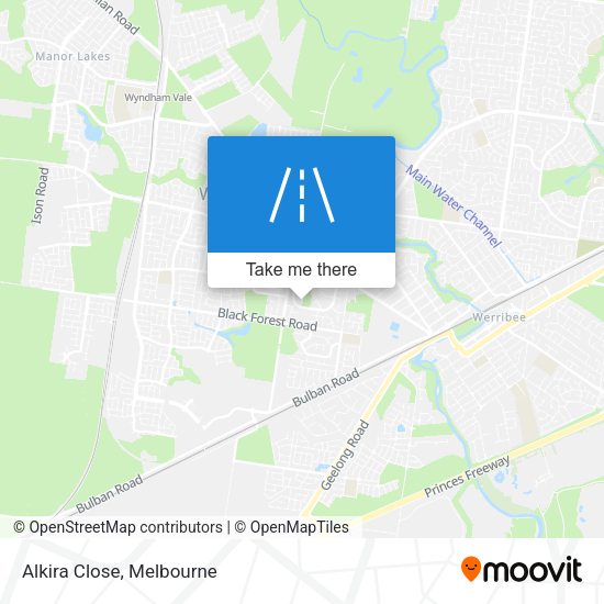 Alkira Close map