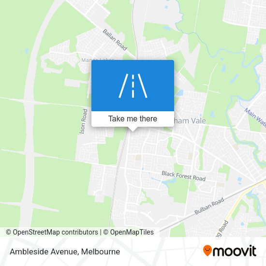 Ambleside Avenue map