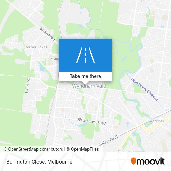 Burlington Close map