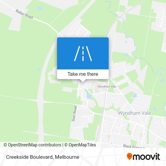Creekside Boulevard map