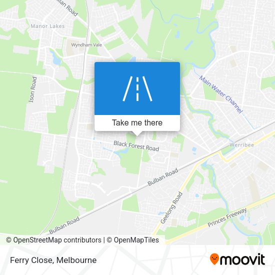 Ferry Close map