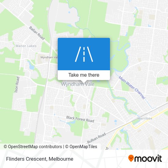 Flinders Crescent map
