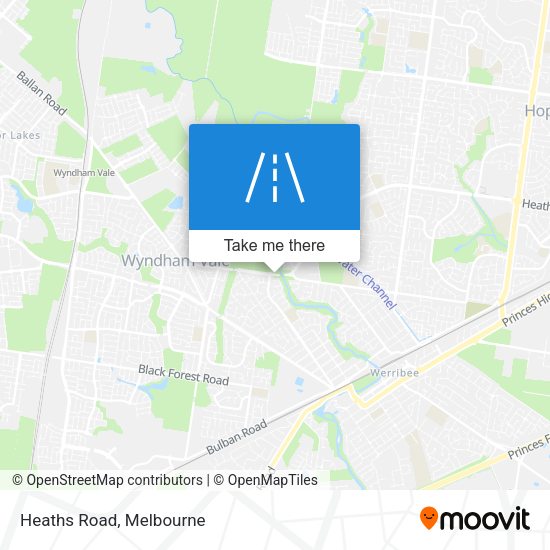 Heaths Road map