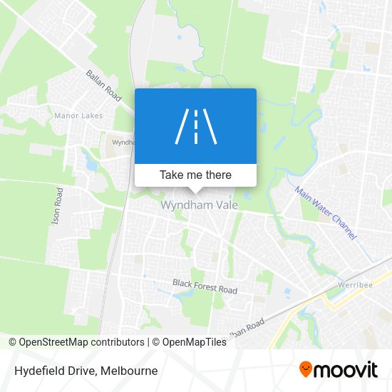 Hydefield Drive map