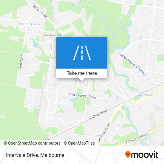 Intervale Drive map