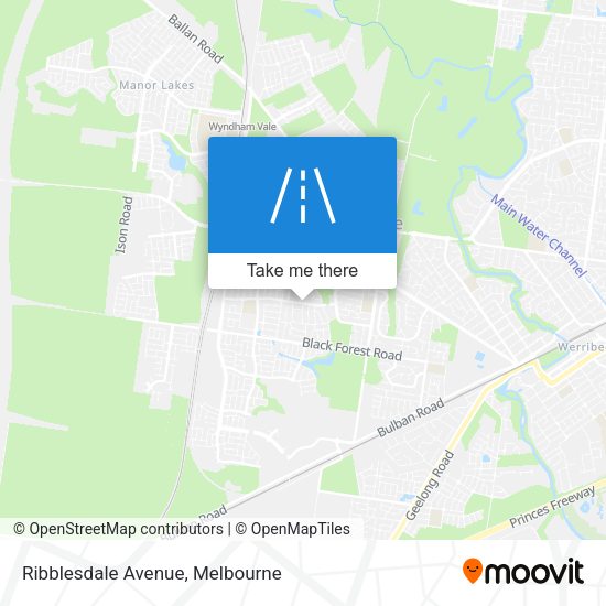 Ribblesdale Avenue map