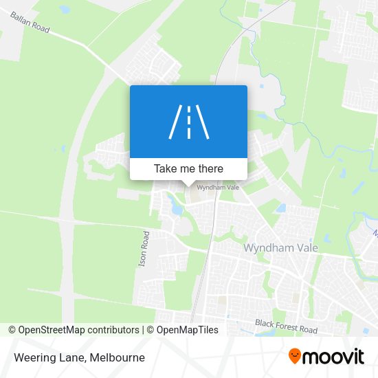 Weering Lane map