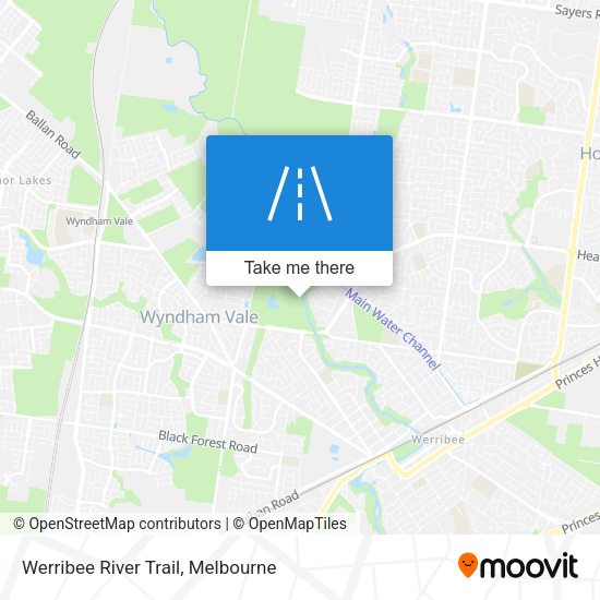 Werribee River Trail map