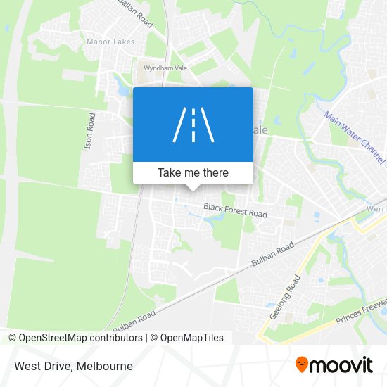 West Drive map
