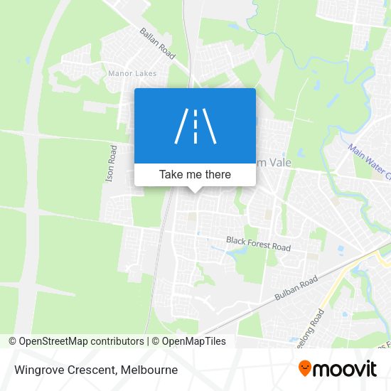 Wingrove Crescent map