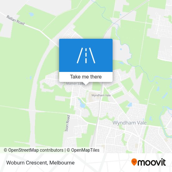 Woburn Crescent map