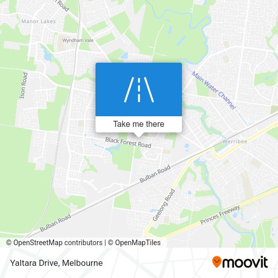 Yaltara Drive map