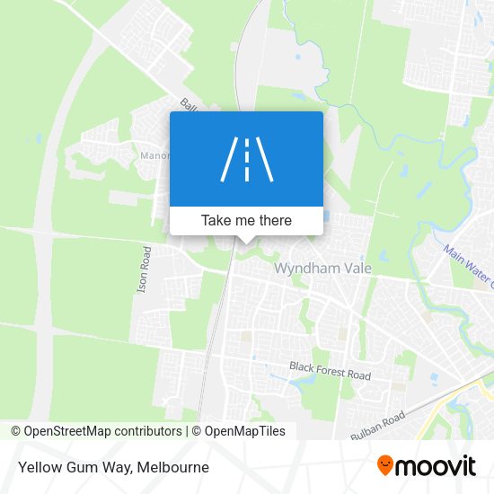 Yellow Gum Way map