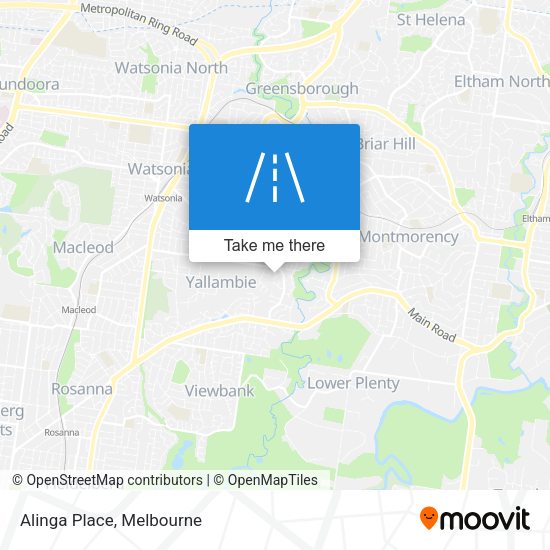 Alinga Place map
