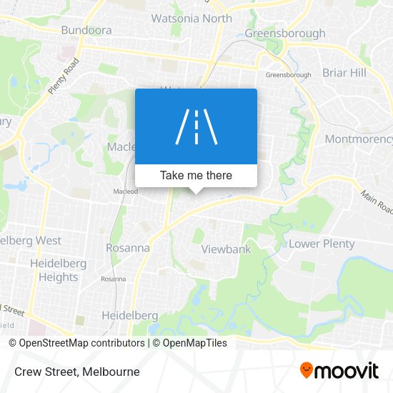 Crew Street map