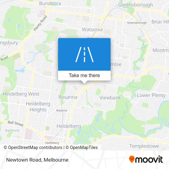 Newtown Road map