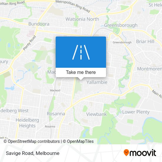 Savige Road map