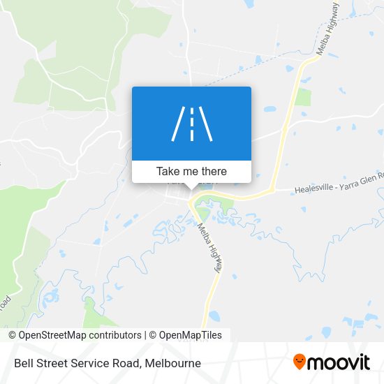 Bell Street Service Road map