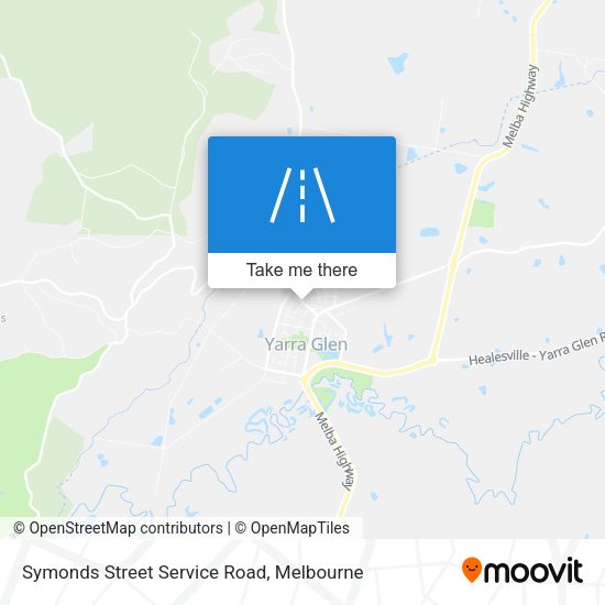 Symonds Street Service Road map