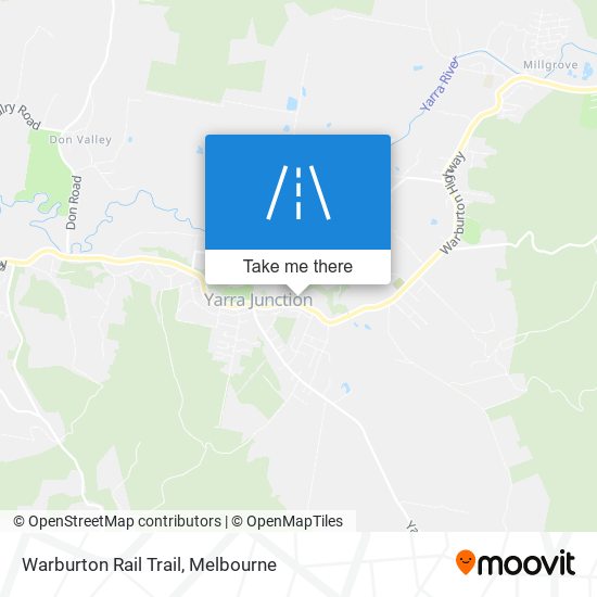 Warburton Rail Trail map