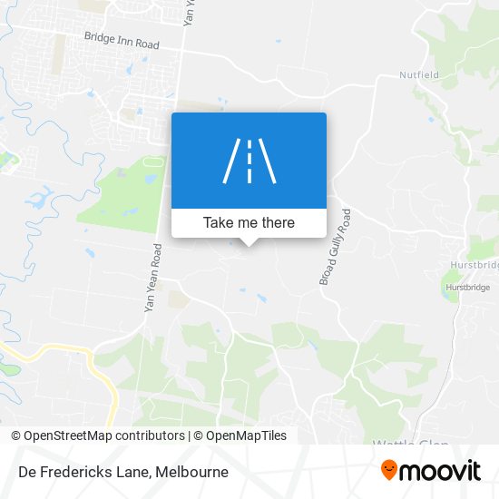 De Fredericks Lane map