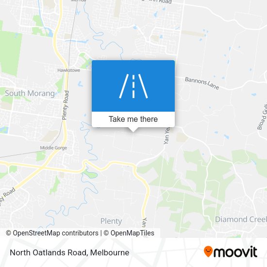 North Oatlands Road map