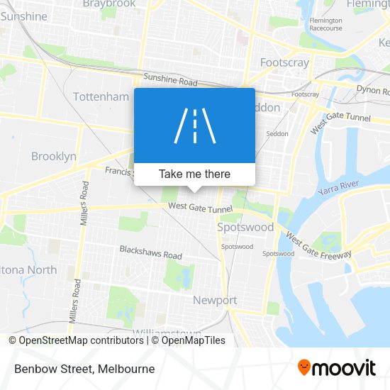 Benbow Street map